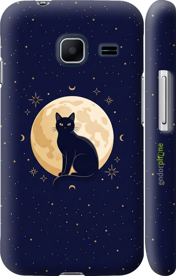 3D пластиковый матовый чехол Cute Cat Celestial/Witchy для Samsung Galaxy J1 Mini J105H - 6787m-258 изображение 