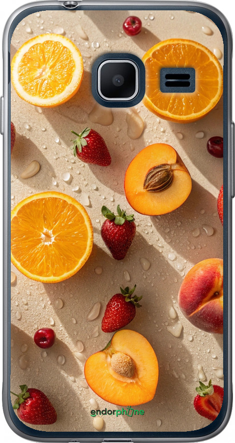 2D пластиковий чехол Фрукти 3 для Samsung Galaxy J1 Mini J105H - 6703t-258 изображение 