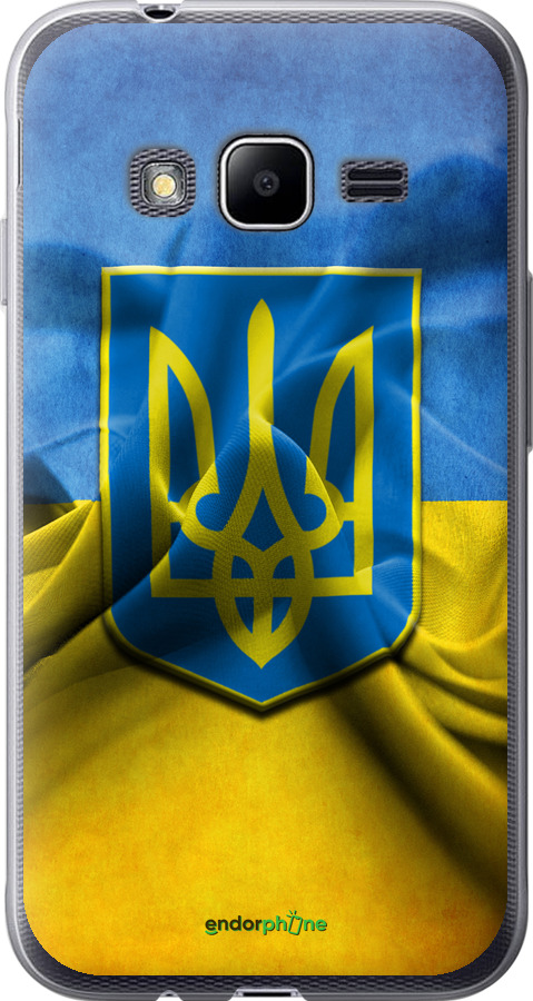 

Силіконовий чохол "Прапор та герб України" для Samsung Galaxy J1 Mini Prime J106, Жовтий