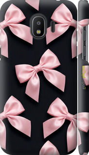 3D пластиковий матовий чехол Coquette Ribbons Dark Coquette для Samsung Galaxy J2 2018 - 6767m-1351 изображение 