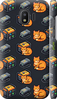 3D пластиковый матовый чехол Autonomous Zone для Samsung Galaxy J2 2018 - 6771m-1351 изображение 