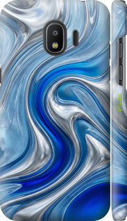 3D пластиковый глянцевый чехол Liquid Chrome для Samsung Galaxy J2 2018 - 6781c-1351 изображение 