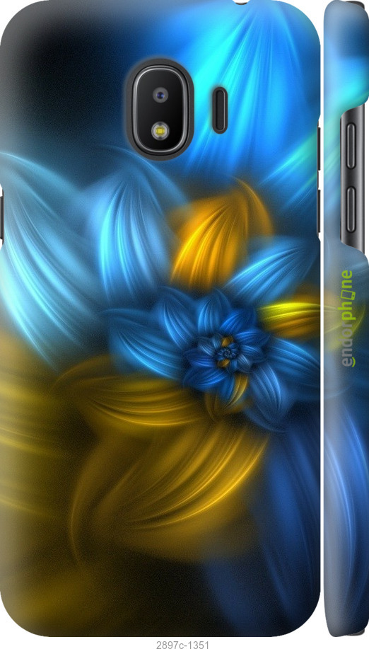 

3D пластиковий матовий чохол "Візерунок 46" для Samsung Galaxy J2 2018, Синій