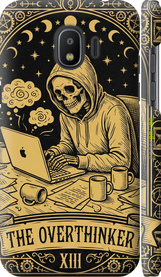 3D пластиковый матовый чехол The Overthinker для Samsung Galaxy J2 2018 - 6774m-1351 изображение 