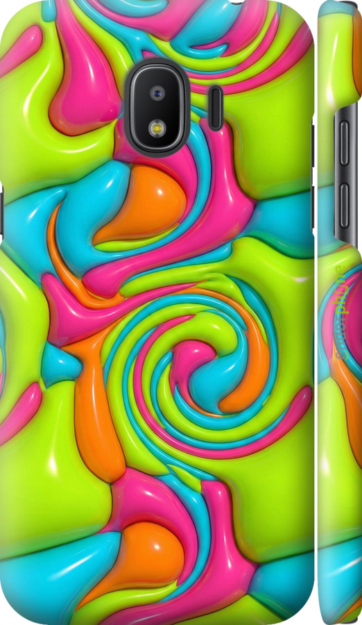 3D пластиковый матовый чехол Y2K Jelly Dream для Samsung Galaxy J2 2018 - 6780m-1351 изображение 