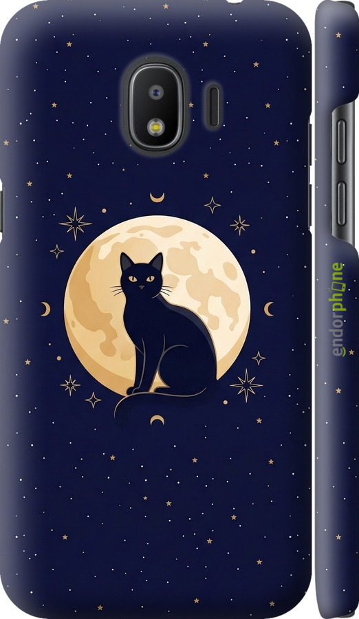 3D пластиковий матовий чехол Cute Cat Celestial/Witchy для Samsung Galaxy J2 2018 - 6787m-1351 изображение 