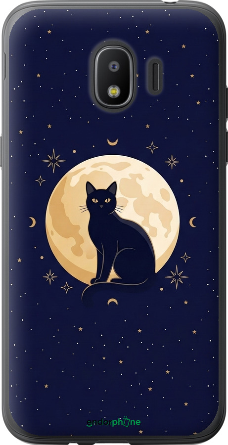 Силиконовый чехол Cute Cat Celestial/Witchy для Samsung Galaxy J2 2018 - 6787u-1351 изображение 