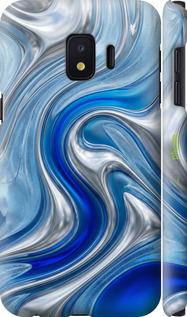 3D пластиковий матовий чехол Liquid Chrome для Samsung Galaxy J2 Core - 6781m-1565 изображение 