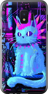 Силиконовый чехол Кот панк для Samsung Galaxy J2 Core - 6311u-1565 изображение 