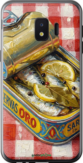 Силиконовый чехол Vintage Sardine Tin Phone для Samsung Galaxy J2 Core - 6772u-1565 изображение 