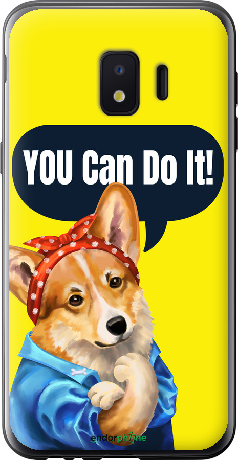 Силіконовий чехол чехол с корги You Can Do It для Samsung Galaxy J2 Core - 6184u-1565 изображение 