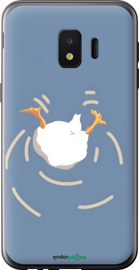Силиконовый чехол Гусь ныряет для Samsung Galaxy J2 Core - 6275u-1565 изображение 