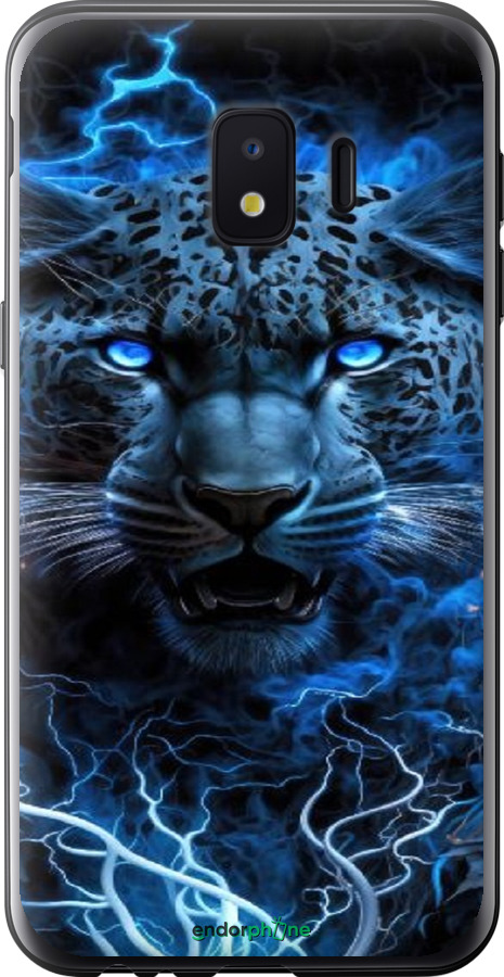 Силиконовый чехол Ледяной леопард для Samsung Galaxy J2 Core - 6460u-1565 изображение 