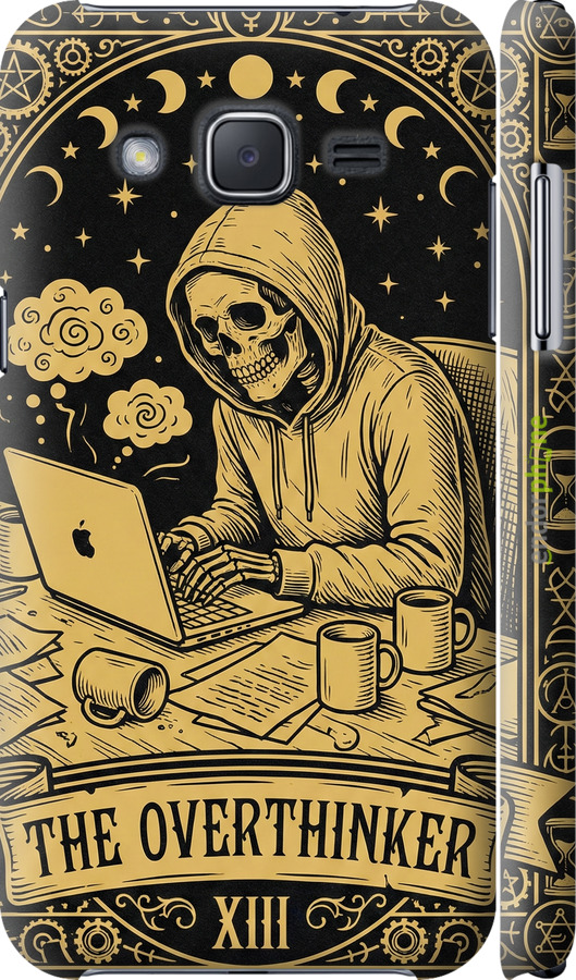 3D пластиковий глянцевий чехол The Overthinker для Samsung Galaxy J2 J200H - 6774c-190 изображение 