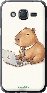 Силиконовый чехол Funny Capybara CEO Working для Samsung Galaxy J2 J200H - 6777u-190 изображение 