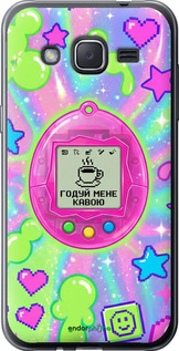 Силиконовый чехол Y2K Aesthetic Retro Pet: Годуй мене кавою для Samsung Galaxy J2 J200H - 6784u-190 изображение 