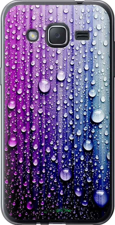 

Силіконовий чохол "Краплини води" для Samsung Galaxy J2 J200H, Синій
