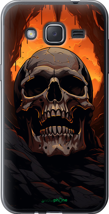 Силиконовый чехол Череп в пещере для Samsung Galaxy J2 J200H - 5959u-190 изображение 
