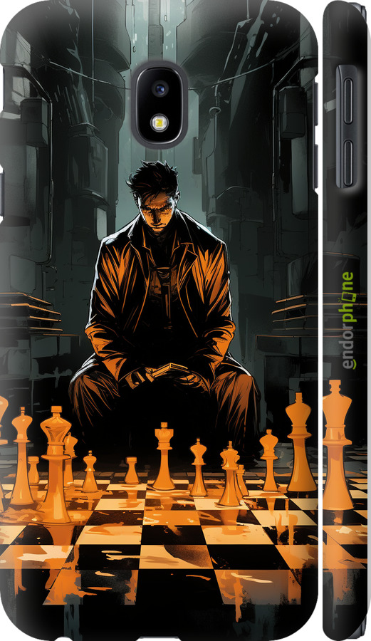 3D пластиковый матовый чехол Шахматы для Samsung Galaxy J3 (2017) - 5951m-650 изображение 
