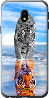 Силиконовый чехол Тигр для Samsung Galaxy J3 (2017) - 6016u-650 изображение 