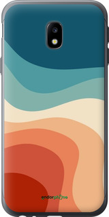Силиконовый чехол В стиле ретро с волнами для Samsung Galaxy J3 (2017) - 6531u-650 изображение 