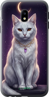 Силіконовий чехол Mystic White Cat Gothic Dark Purple Gold для Samsung Galaxy J3 (2017) - 6805u-650 изображение 