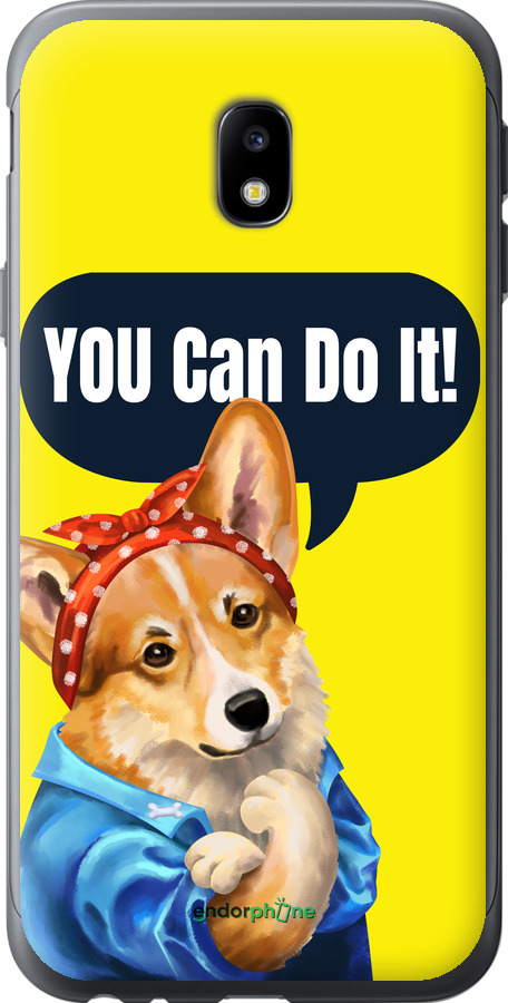 2D пластиковый чехол чехол с корги You Can Do It для Samsung Galaxy J3 (2017) - 6184t-650 изображение 