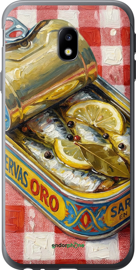 2D пластиковий чехол Vintage Sardine Tin Phone для Samsung Galaxy J3 (2017) - 6772t-650 изображение 