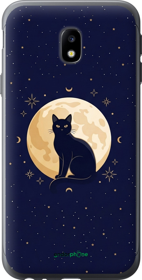 2D пластиковий чехол Cute Cat Celestial/Witchy для Samsung Galaxy J3 (2017) - 6787t-650 изображение 