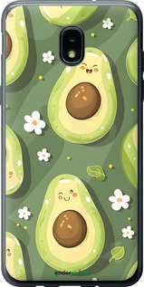 Силиконовый чехол Авокадо для Samsung Galaxy J3 2018 - 6380u-1501 изображение 