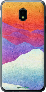 Силиконовый чехол Горный закат для Samsung Galaxy J3 2018 - 6479u-1501 изображение 