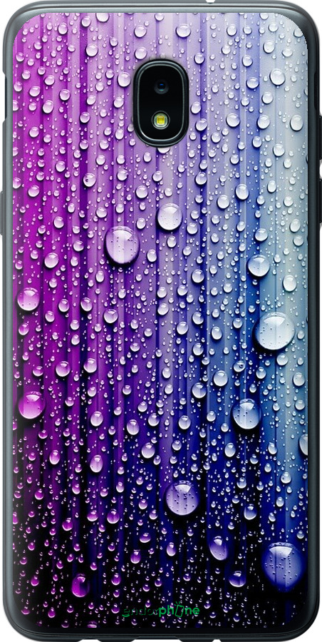 

Силіконовий чохол "Краплини води" для Samsung Galaxy J3 2018, Синій