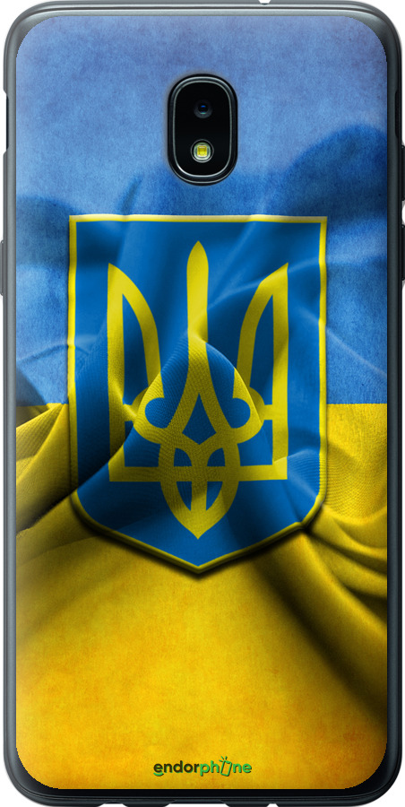 

Силіконовий чохол "Прапор та герб України" для Samsung Galaxy J3 2018, Блакитний
