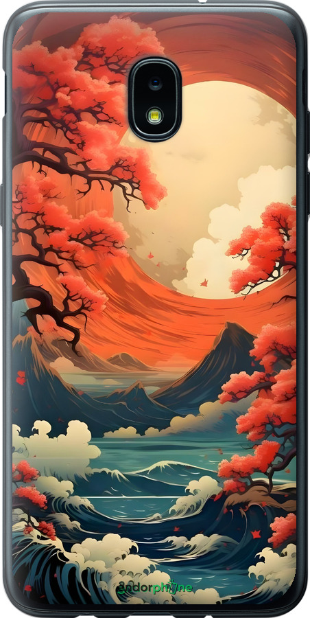 Силиконовый чехол Природа японии для Samsung Galaxy J3 2018 - 6327u-1501 изображение 