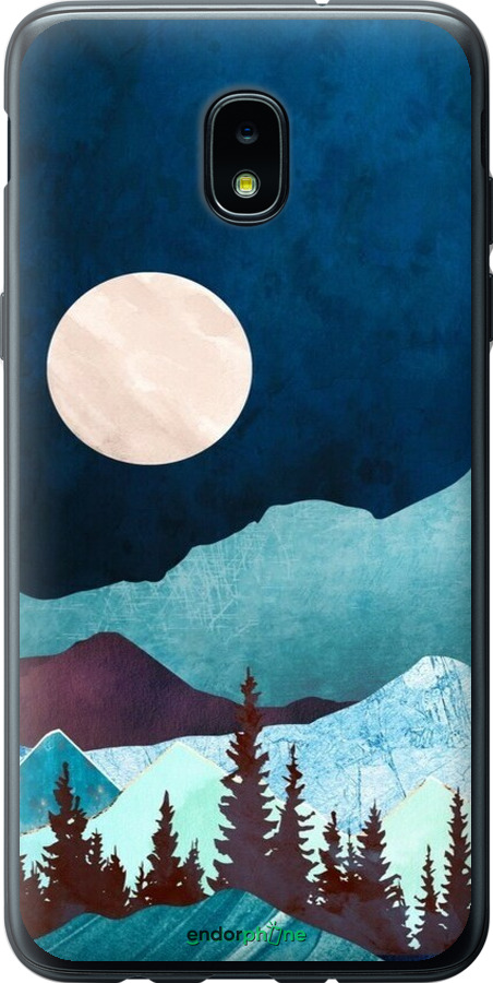 Силіконовий чехол Гірська ідилія нічний краєвид для Samsung Galaxy J3 2018 - 6488u-1501 изображение 