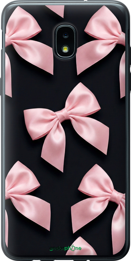 Силиконовый чехол Coquette Ribbons Dark Coquette для Samsung Galaxy J3 2018 - 6767u-1501 изображение 