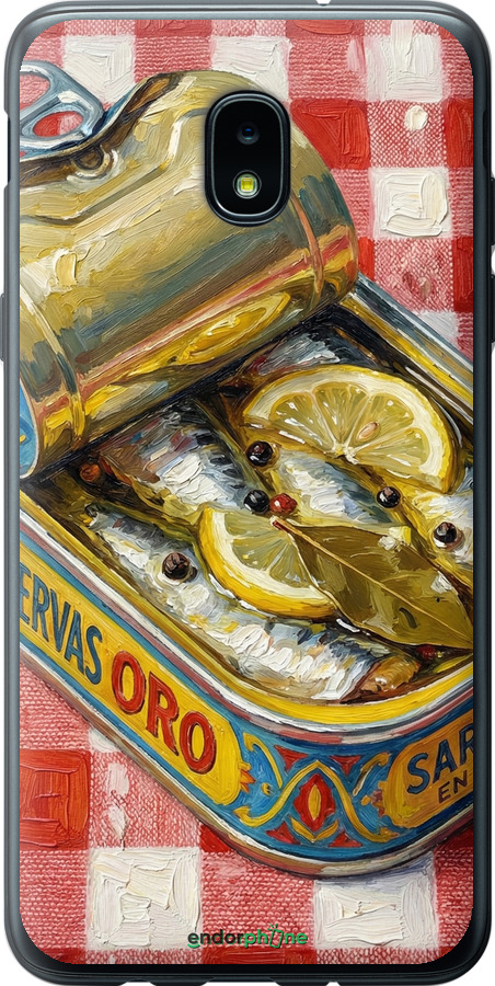 Силіконовий чехол Vintage Sardine Tin Phone для Samsung Galaxy J3 2018 - 6772u-1501 изображение 