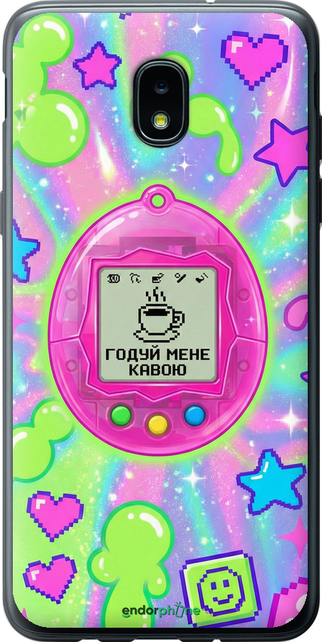 Силіконовий чехол Y2K Aesthetic Retro Pet: Годуй мене кавою для Samsung Galaxy J3 2018 - 6784u-1501 изображение 