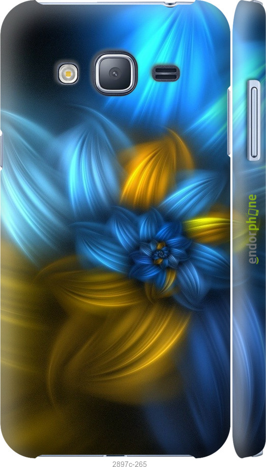 

3D пластиковий матовий чохол "Візерунок 46" для Samsung Galaxy J3 Duos (2016) J320H, Синій