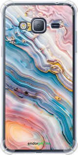 Силіконовий протиударний с посиленими кутами чехол Мрамор красивый для Samsung Galaxy J3 Duos (2016) J320H - 6376sp-265 изображение 