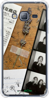 Силикон с усиленными углами чехол Aesthetic Scrapbook Collage для Samsung Galaxy J3 Duos (2016) J320H - 6773sp-265 изображение 