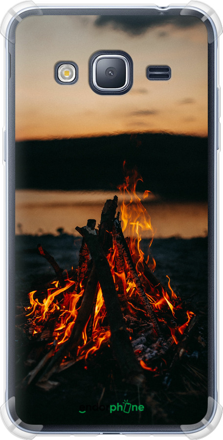 Силикон с усиленными углами чехол Огонь для Samsung Galaxy J3 Duos (2016) J320H - 6021sp-265 изображение 