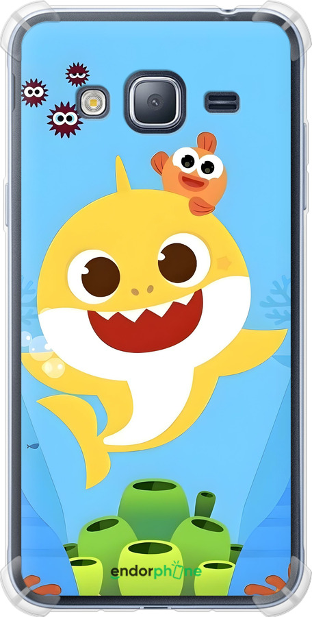 Силикон с усиленными углами чехол Бейби Шарк для Samsung Galaxy J3 Duos (2016) J320H - 6303sp-265 изображение 