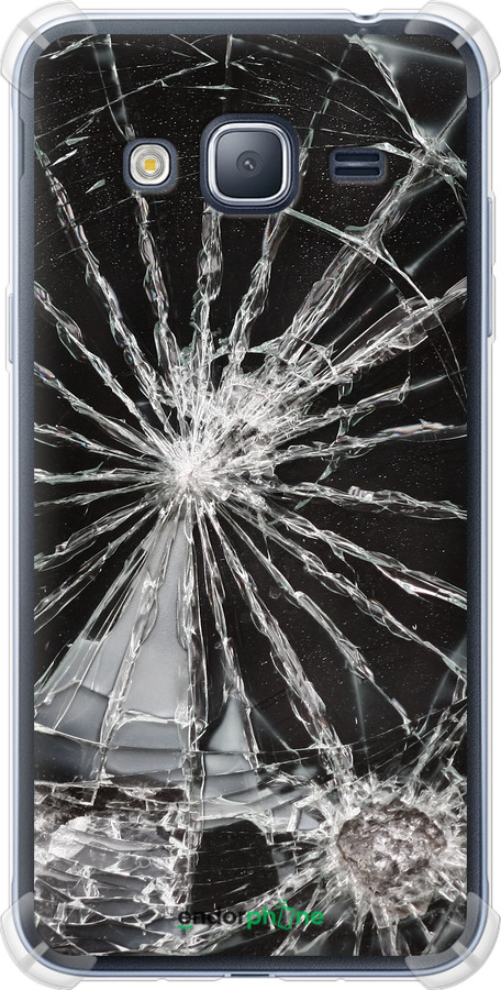Силикон с усиленными углами чехол Glass для Samsung Galaxy J3 Duos (2016) J320H - 6608sp-265 изображение 