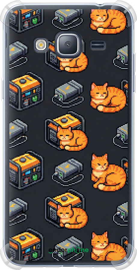 Силіконовий протиударний с посиленими кутами чехол Autonomous Zone для Samsung Galaxy J3 Duos (2016) J320H - 6771sp-265 изображение 