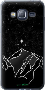 2D пластиковий чехол Мінімалістичний гірський краєвид для Samsung Galaxy J3 Duos (2016) J320H - 6438t-265 изображение 