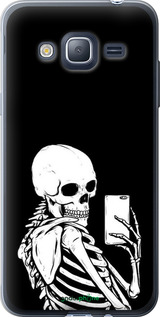 2D пластиковый чехол Скелет делает Selfie для Samsung Galaxy J3 Duos (2016) J320H - 6535t-265 изображение 