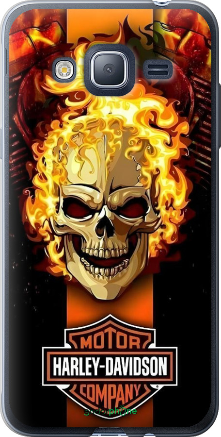 2D пластиковый чехол Харлей девидсон для Samsung Galaxy J3 Duos (2016) J320H - 6370t-265 изображение 