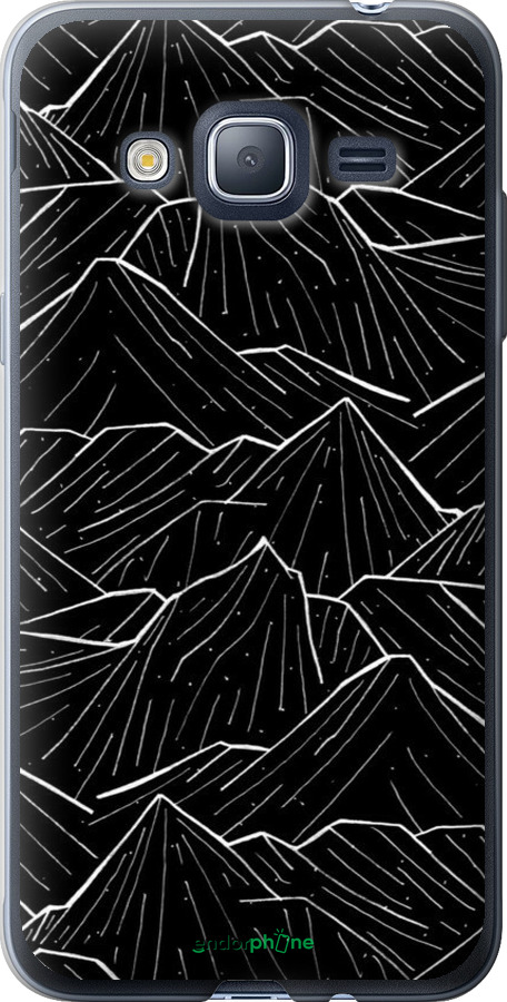 2D пластиковый чехол С изображением Темных гор для Samsung Galaxy J3 Duos (2016) J320H - 6489t-265 изображение 