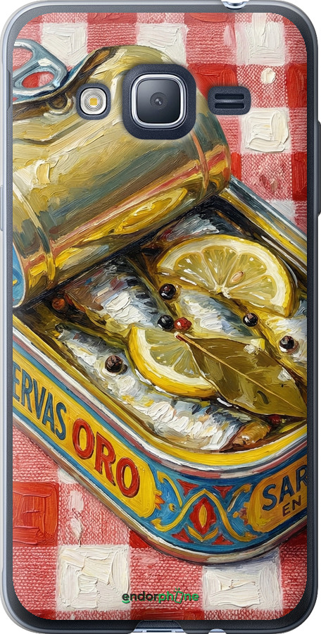 2D пластиковий чехол Vintage Sardine Tin Phone для Samsung Galaxy J3 Duos (2016) J320H - 6772t-265 изображение 